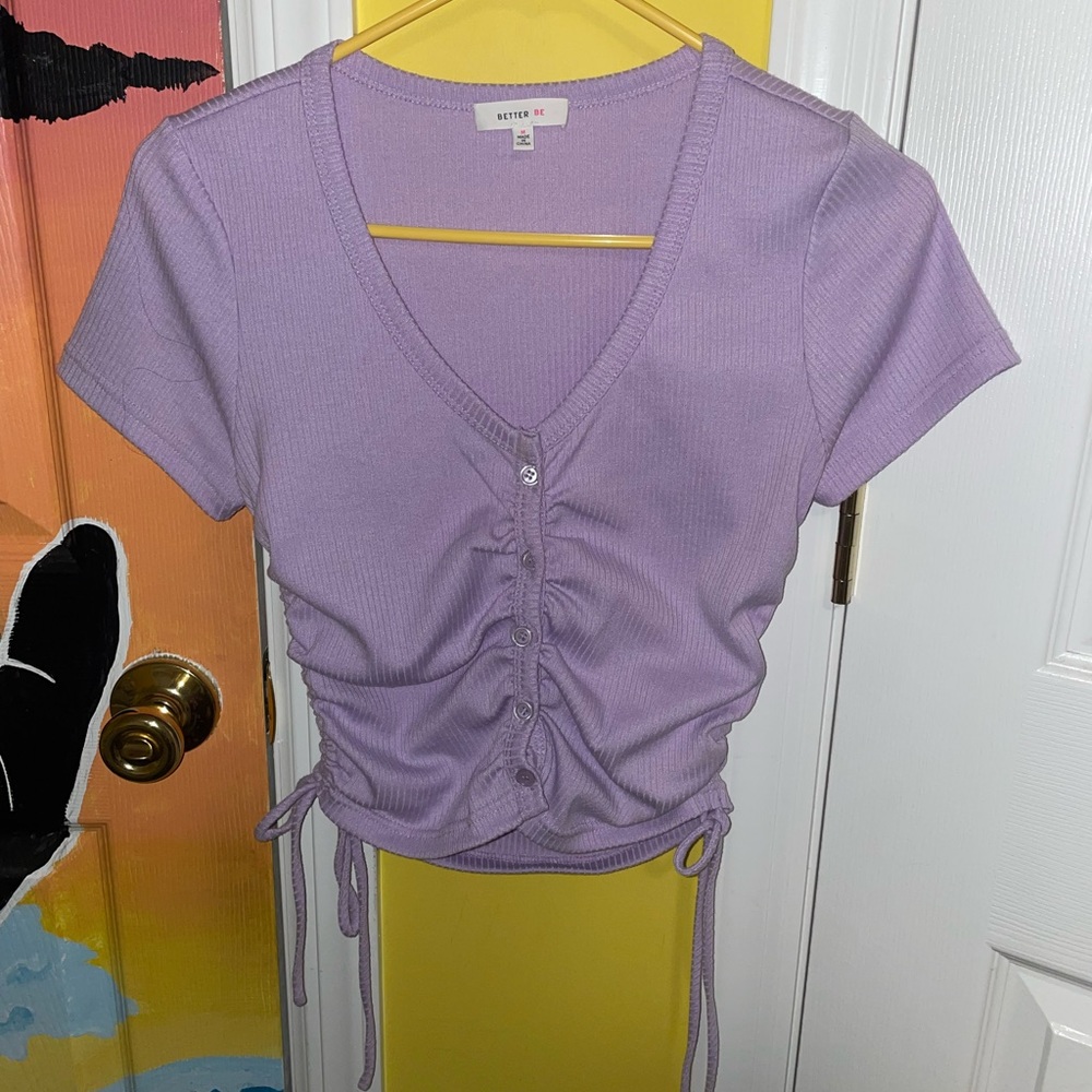 “Better Be” purple crop top